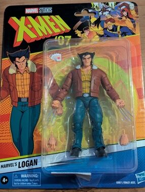 Marvel Legend Logan X-Men '97 Dark Blue Jeans Brown Jacket Outfit Action Figure
